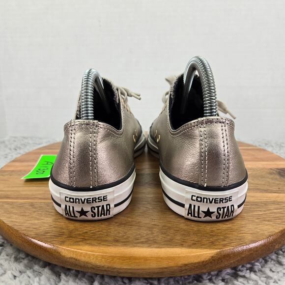 Converse CTAS Chuck All Star Low Ox Metallic Gray Y2K Casual Sneakers Womens 7 - Picture 2 of 12